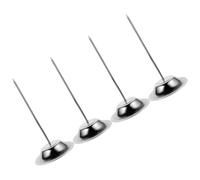 ABOOFAN Porta Promemoria in Acciaio Inox 4 Pezzi, Asta Dritta Punta per Scontrini, Adatto per Uffici e Ristoranti, Organizzatore per Ricevute e Biglietti