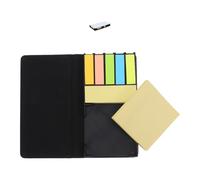 ABOOFAN Portablocco Trasparente per Blocco Note Adesivo con Dispenser Organizer da Scrivania Compatto per Ufficio e Casa Contenitore per Blocchi Memo Autoadesivi con Ricarica per