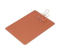 ABOOFAN Portadocumenti in Acciaio Inossidabile con Clip in Metallo Portablocco Multiuso Ergonomico e Resistente Finitura Rosa per Ufficio Scuola e Casa