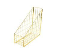 ABOOFAN Portalettere in Ferro Battuto Dorato Organizer per Libri e Documenti da Scrivania Portaoggetti Stile Nordico per Accessori da Ufficio