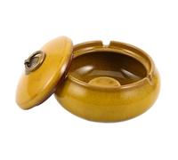 ABOOFAN Posacenere in Ceramica con Coperchio Design Creativo Antivento per Casa e Ufficio Dimensioni Compatte e Facile da Pulire