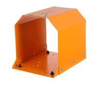 ABOOFAN Protezione Pedale in Ferro Arancione per Interruttore Industriale | Copertura Robusta, Installazione Semplice, Rimozione Rapida, Officina Stampaggio, Uso su Dispositivo
