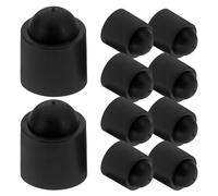 ABOOFAN Protezioni per Punte e Giunti Stecca da Biliardo in Gomma Nera e Rossa Set 10 Pezzi per Protezione Coda Stecca Accessori per Biliardo per Uso in Sala Giochi e