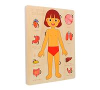 ABOOFAN Puzzle in Legno Con Corpo Umano Per Ragazzo Ragazza Ragazza Giocattolo Cognitivo Per Organi Del Corpo Puzzle Di Anatomia Strumento Educativo Per Apprendimento Prescolare