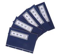 ABOOFAN Quaderno Cinese Vintage a Tema Kung Fu Set da 5 Pezzi Diario Carta Kraft Spessa con Rilegatura a Spago Blocco Note Retrò per Appunti Creativi Scrittura e Cosplay Teatrale