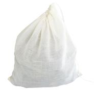 ABOOFAN Sacchetto per Frutta Coulisse, Extra Grande, Rete Fine in Chinlon | Bianco, Rete Fine e Facile da Pulire, Uso Domestico per Erbe, Spezie e Latte di Soia