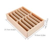 ABOOFAN Scatola Porta Cellulare in Legno Scomparti Organizer Multiuso per Ufficio Aula e Sala Riunioni Supporto Telefono Desktop Compatto e Ordinato