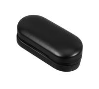 ABOOFAN Scatola portaoggetti nascosta bicchieri organizer per occhiali da sole astuccio per occhiali da sole doppia protezione per occhiali Via da viaggio per gli occhiali pelle PU Nero