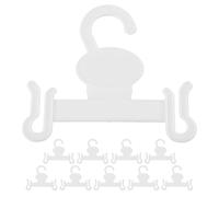 ABOOFAN Set 10 Ganci Appendiabiti per Pantofole in Plastica Trasparente, Porta Scarpe Salvaspazio per Supermercati, Espositori e Organizzazione Casa