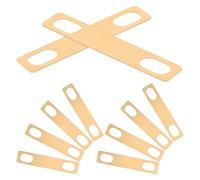 ABOOFAN Set 10 Spessori Manico Chitarra in Ottone per Regolazione Altezza, Distanziatori di Rinforzo per Manico Elettrico e Acustico, Accessori per Riparazione e Allineamento Preciso