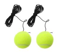 ABOOFAN Set 2 Palline da Tennis con Corda Elastico Resistente per Allenamento Tennis Singolo Pallina Leggera Portatile per Principianti per Pratica Individuale e Miglioramento