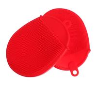 ABOOFAN Set 2 Pezzi Spazzola Doccia in Silicone per Massaggio Corpo e Esfoliazione Spazzola per Bagno Stimola Circolazione e Adatta a Viso e Corpo