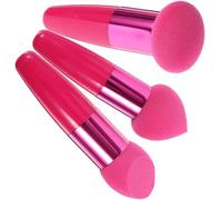 ABOOFAN Set 3 Pennelli per Cosmetici Spugna in Lattice, Pratici e Creativi, Adatti alla Curva della Pelle per Applicazione Fondotinta Wet Dry