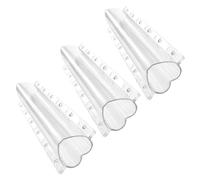 ABOOFAN Set 3 Pezzi Stampi per Modellatura Verdure a Forma di Cuore in Pc, Leggeri e Facili da Trasportare per Crescita e Forma di Cetrioli e Frutta