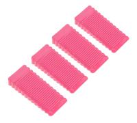 ABOOFAN Set 4 Pezzi Fermaporta a Cuneo Antiscivolo in Plastica Rosa Fermaporta di Sicurezza Design Obliquo Blocca Porta per Casa e Ufficio Contro Chiusure Improvvise e Vento