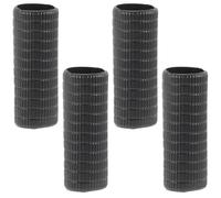 ABOOFAN Set 4 Pezzi Grip per Archetto Violino e Contrabbasso in Gomma Nera, Impugnatura Confortevole per Accessori Violino e Comfort Aggiunto