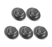 ABOOFAN Set 5 Pezzi Tappi di Copertura Foro Rotondo Plastica Grigio Flangia per Tubi Condizionatore, Copriforo Muro Adesivo Isolante per Protezione e Finitura Fori Scarico Aria