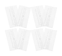 ABOOFAN Set 8 Pezzi Vetro Frangibile Antincendio Trasparente per Copertura Protettiva Pulsante Allarme Manuale, Vetro di Emergenza Resistente al Calore per Punti di Chiamata,