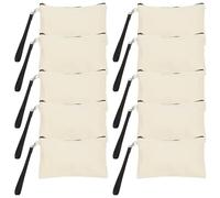 ABOOFAN Set da 10 Borse Cosmetiche Sublimazione in Tela Cerniera, per Conservare Strumenti Trucco e Matite, Perfette per Viaggio e Uso Quotidiano