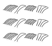 ABOOFAN Set da 12 Forcine in Metallo per Chioma a Forma di U Pettini Laterali per Chignon e Fermagli Intrecciati Accessori Leggeri per Acconciature Fai da Te e Uso Quotidiano da Donna