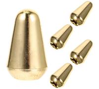 ABOOFAN Set da 5 Tappi a Interruttore Dorati per Chitarra Elettrica Manopole per Selettore 3 Vie e 5 Vie Accessori Compatibili per Sostituzione Leggeri e Resistenti
