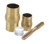 ABOOFAN Set Giunti in Rame Per Bastoni Da Passeggio Ordinari Anziani, Accessori Antiscivolo Con Ghiera in Ottone, Ricambi Fai Da Te Per Montaggio Sicuro Durante Passeggiate e Viaggi