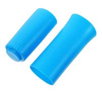 ABOOFAN Set Protezioni Microfono in Silicone Antiscivolo Blu, Custodia Completa Anelli Anti-caduta, Copri-saliva Resistente per Microfoni Wireless Bbs U-666b, per Uso Ktv e Karaoke