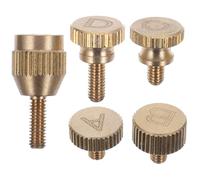 ABOOFAN Set Viti di Serraggio per Collo Curvo Sassofono in Metallo Dorato Viti di Riparazione per Sassofono Soprano Contralto Tenore Accessori per Migliorare Timbro e la Resa Sonora