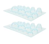 ABOOFAN Stampi per Quilling in Plastica 2 Pezzi per Modellare Cupole a Mezza Sfera 3D, Strumenti per Carta Artigianale per DIY Paper Quilling Crafts e Principianti