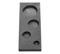 ABOOFAN Stampo Lingottiera in Grafite per Fusione Metalli, Modello per Colata Gioielli, Crogiolo Piccolo Stabile Superficie Liscia per Laboratorio e Uso Scientifico