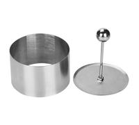 ABOOFAN Stampo per Sushi in Acciaio Inox per Tiramisù Fai da Te, Stampo per Onigiri di Forma Rotonda, Facile da Usare, per Preparare Palline di Riso (l)