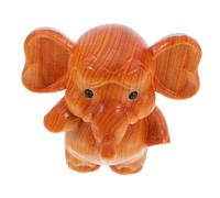 ABOOFAN Statua Di Elefante Legno Intagliato Per Decorazione Casa Scultura Legno Naturale Per Ufficio e Salotto Di Animale Unico