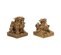 ABOOFAN Statua Pi Yao in Ottone Oro per Ufficio e Studio Decorativa | Finitura Moderna e Vintage, Bassa Manutenzione, Brillantezza Duratura, per Occasioni Festive e Armonia