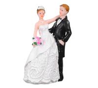ABOOFAN Statua Sposi Decorativa per Torta Cake Topper Sposa e Sposo in Resina Versatile per Festa Matrimonio e Bridal Shower per Decorazione e