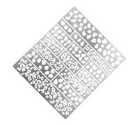 ABOOFAN Stencil Pittura Spray per e Modelli di Carri Armati e Superfici Riutilizzabile Camouflage in Acciaio Inossidabile Motivo Leopardo, Strumento Resistente Modellismo