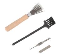 ABOOFAN Strumenti per Composizioni Floreali Giapponesi con Rastrello Pulizia in Acciaio e Accessori Ausiliari per Ikebana Kit Completo per Cura e Sistemazione dei Fiori