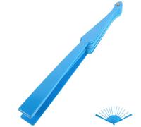 ABOOFAN Struttura per Ventaglio Pieghevole DIY con 14 Stecche in Plastica Blu, Manico Resistente, per Progetti Artigianali e Regali Creativi
