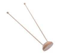 ABOOFAN Supporto Asta Portabandiera da Tavolo in Legno Robusto con Base Doppia per Ufficio Sala Riunioni ed Esposizioni Porta Bandiera Decorativo e Stabile per Bandiera Piccola