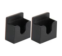 ABOOFAN Supporto per Microfono Cb in Pvc Nero, Design Compatto e Presa Sicura, 2 Pezzi Clip per Microfono Radio da Auto e Casa