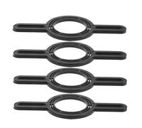 ABOOFAN Supporto per Tweeter Audio Auto 4 Pezzi Anelli Distanziatori in Plastica Nero, Staffa per Altoparlanti veicolari con Montaggio Stabile per Installazione Home Audio
