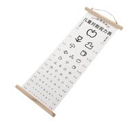 ABOOFAN Tabella Test Standard per Cartellone Oculistico Resistente per Esami Scolastici Chiara e Facile da Usare