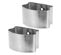 ABOOFAN Tappi Terminali Prevengono Stacco e Ingresso Corpi Estranei 2 Pezzi in Pvc Argento per Corrimano Accessori Minimalisti per Ringhiera Scale per Centri Commerciali e Uffici
