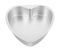 ABOOFAN Tortiera a Cuore in Lega di Alluminio, Antiaderente, Solida | Forma Argento, Rilascio Facile e Stabile ad Alte Temperature, per San Valentino e Momenti Romantici