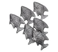 ABOOFAN Utensili da Cucina in Ghisa a Forma di Pesce 6 Pezzi Integratore di Ferro Vegano per Anemia e Sportivi Strumento Compatto per Cottura Naturale e Dieta Ricca di Ferro