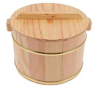 ABOOFAN Vasca Per Mescolare Riso Sushi Hangiri In Legno Coperchio Ciotola Per Riso Sushi In Legno Ciotola Per Raffreddare Secchio Per 20 Cm