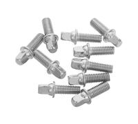 ABOOFAN Viti per Batteria M6x15mm in Ferro Argentato 10 Pezzi, Accessori per Montaggio Tamburo Facile Installazione e Rimozione, Adatte a Strumenti a Percussione e Riparazioni