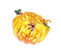 ABOOFAN Zucca di cristallo di cameretta camerette home decor the interior design falso decorazione porta accento sulla tavola di Halloween piccola zucca di Bicchiere Yellow