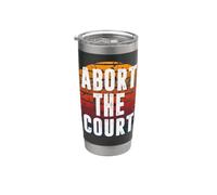 Abortire la Corte Retro Tramonto Diritti Riproduttivi Protesta Arte Bicchiere termico in acciaio inox doppia parete