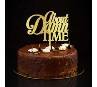 About Damn Time Citazione Glitter Oro Mr & Mrs Topper per torta nuziale personalizzato rustico sposa e sposo topper per torta per addio al nubilato decorazioni per feste di fidanzamento regali per
