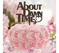 About Damn Time Citazione Mr & Mrs Wedding Anniversary Cake Topper Personalizza Country Bride and Groom Cake Toppers per addio al nubilato forniture per feste di addio al nubilato regali di
